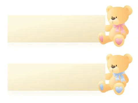 Bearing banners Stock Illustration