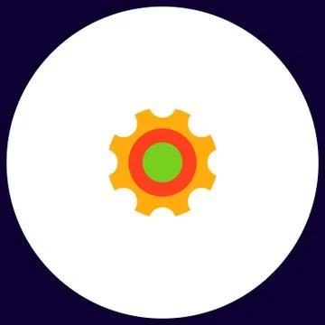 Bearing computer symbol Stock Illustration