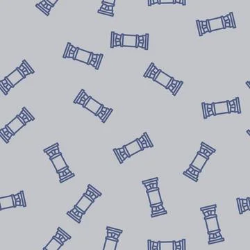 Bearing design mechanical engineer line vector seamless pattern Stock Illustration