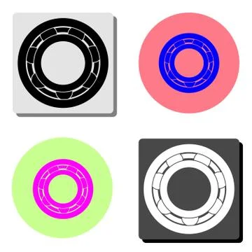 Bearing. flat vector icon Stock Illustration