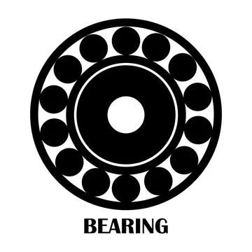 Bearing icon design Stock Illustration
