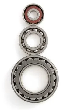 Bearings on white background Stock Photos