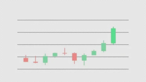 Bearish Harami Clean No Text Candlestick Pattern Chart Alpha 4K Vidéo 339402809