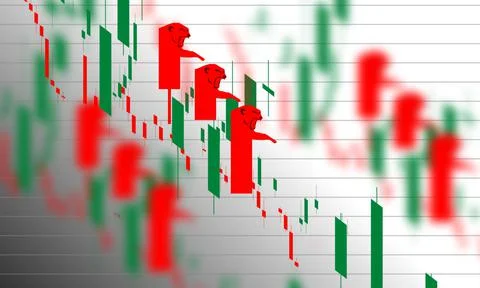 Bearish Market Stock Illustration