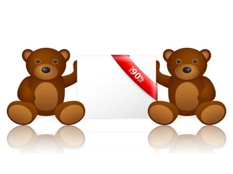 Bears 90 percentage off Illustrazione stock