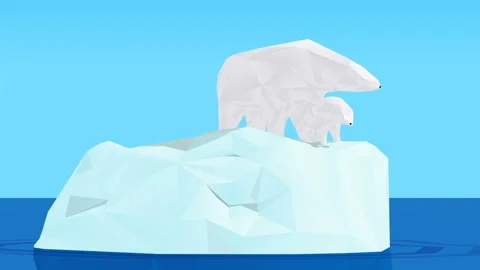 Bears on icebearg Stock Footage 108947971