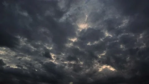 Bears low gloomy clouds wind. Stock Footage 143292880