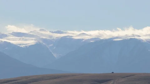 Beartooth Blizzard Time Lapse Video stock 86090120