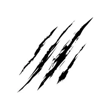 Beast Claws Scratches Vector Isolated Stock Illustration