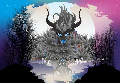 The beast is coming Stock Illustration