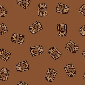 Beast monster alien vector seamless pattern Illustrazione stock