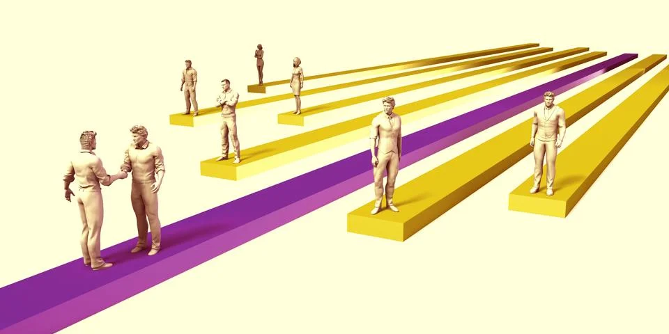 Beat the Competition Stock Illustration