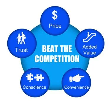 Beat the competition Stock Illustration
