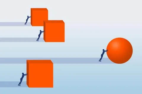 Beat competition Stock Illustration