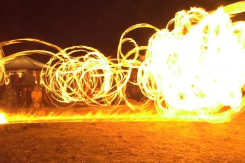 Beat the drum, burn the fire! Stock Photos