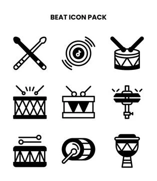 Beat DuoTone Graphics Icons Pack イラスト素材