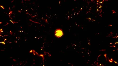 Beat Flames 4K 01 Stock Footage