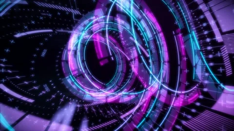 Beat Interface Live VJ Loop Animation Graphics Video stock 56451854