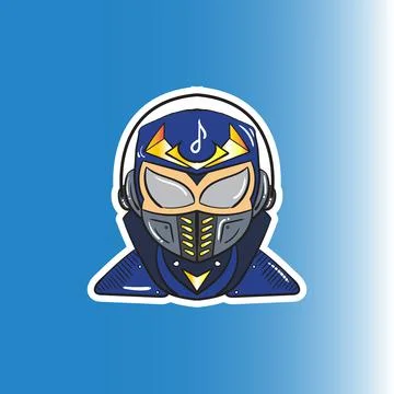 Beat Ninja Logo Stock Illustration