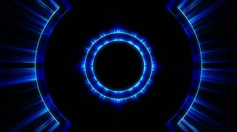 Beat Rays Circle 04 Stock Footage 47144632