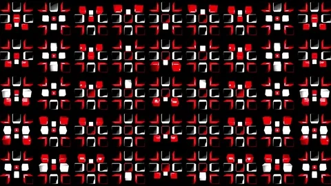 Beat Red Box VJ Loops Stock-Footage 74356761