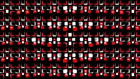 Beat Red Box VJ Loops Video stock 74356934