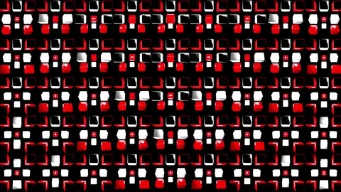 Beat Red Box VJ Loops Stock-Footage 74356961