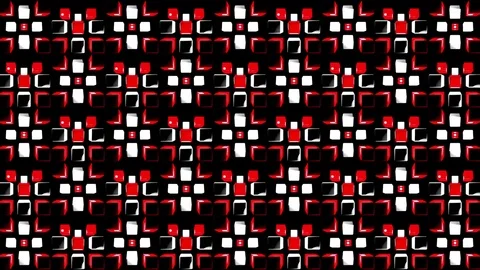 Beat Red Box VJ Loops Stock Footage