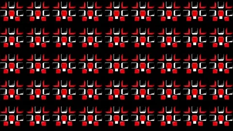 Beat Red Box VJ Loops Stock Footage 74357175