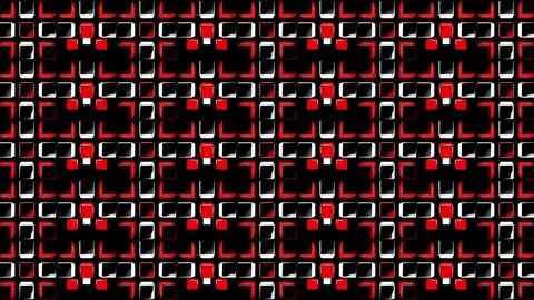 Beat Red Box VJ Loops Stock Footage 74357192
