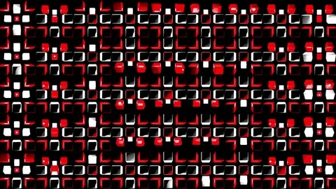 Beat Red Box VJ Loops Stock-Footage 74357467