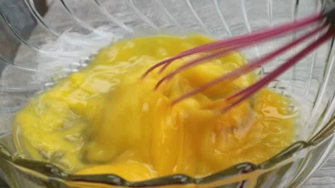 Beaten eggs Video stock 269268081