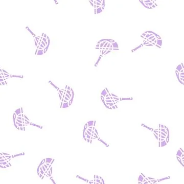 Beater whisk glyph vector seamless pattern Stock Illustration