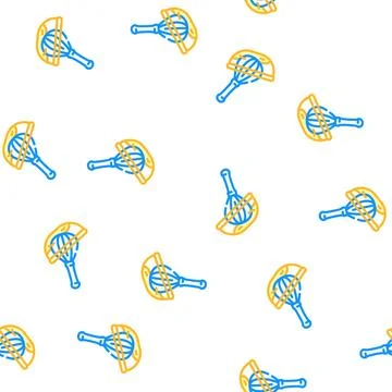 Beater whisk vector seamless pattern Illustrazione stock