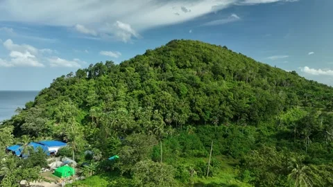 Beatiful beach and coastline in Chomporn in Thailand Stock-Footage 329732136