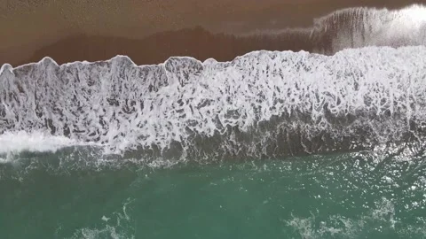 Beatiful Beach Of Turkey and waves Video stock 155898616