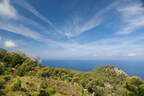 Beatiful blue sky Stock Photos