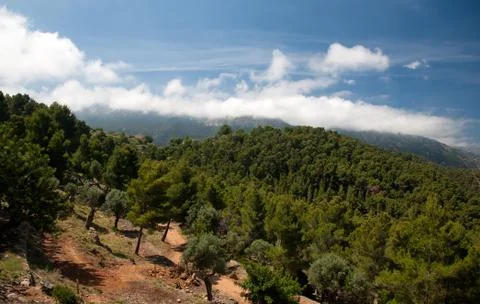 Beatiful blue sky Stock Photos