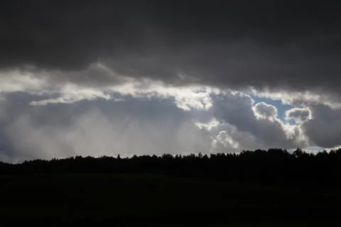 Beatiful blue sky Stock Photos