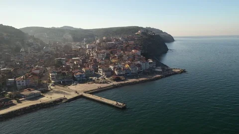 Beatiful city drone trilye Stock Footage 127111489