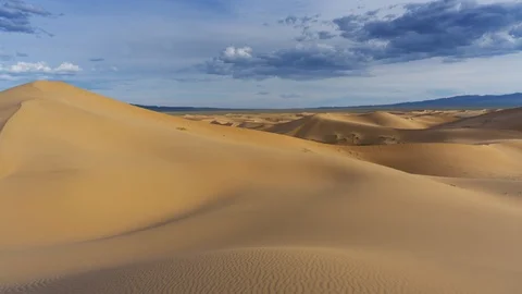 Beatiful landscape in desert at sunset, timelapse Stock Footage 120700570