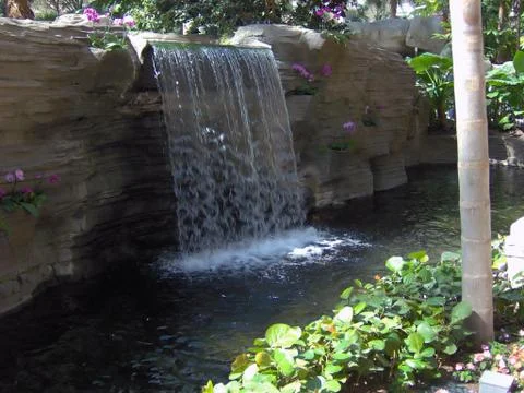 Beatiful Mini Waterfall Stock Photos