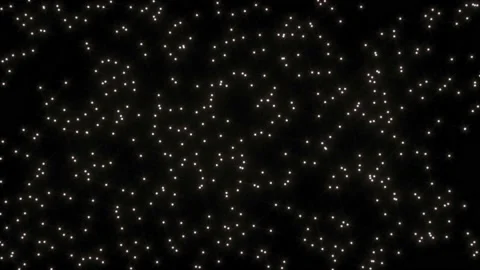 Beatiful relaxing background. Flickering Particles, random motion of particles. Video stock 119696258