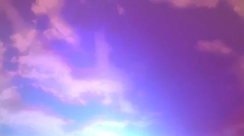 Beatiful Sky with Clouds Artistic Background. Craft Painting Landscape Design イラスト素材