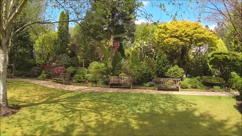 Beatiful, Spring Garden Video stock 107442168