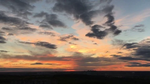 Beatiful sunset background time lapse Stock Footage 75458671