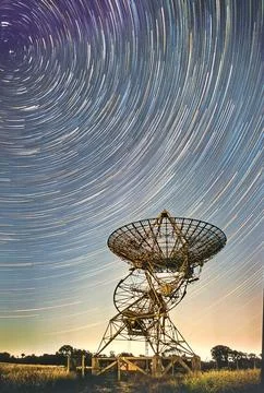 Beatiful sunset in the vortex sky Stock Photos