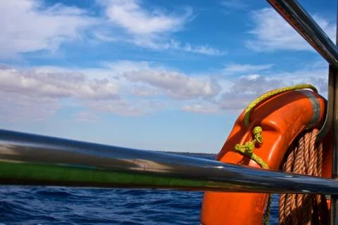 Beatiful view to the shore 库存照片