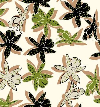 Beatiful,Colorful,Seamless,Ethnic,Flowers,Pattern イラスト素材