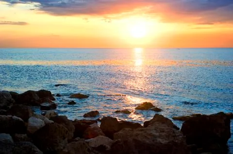 Beatifull sunset Stock Photos
